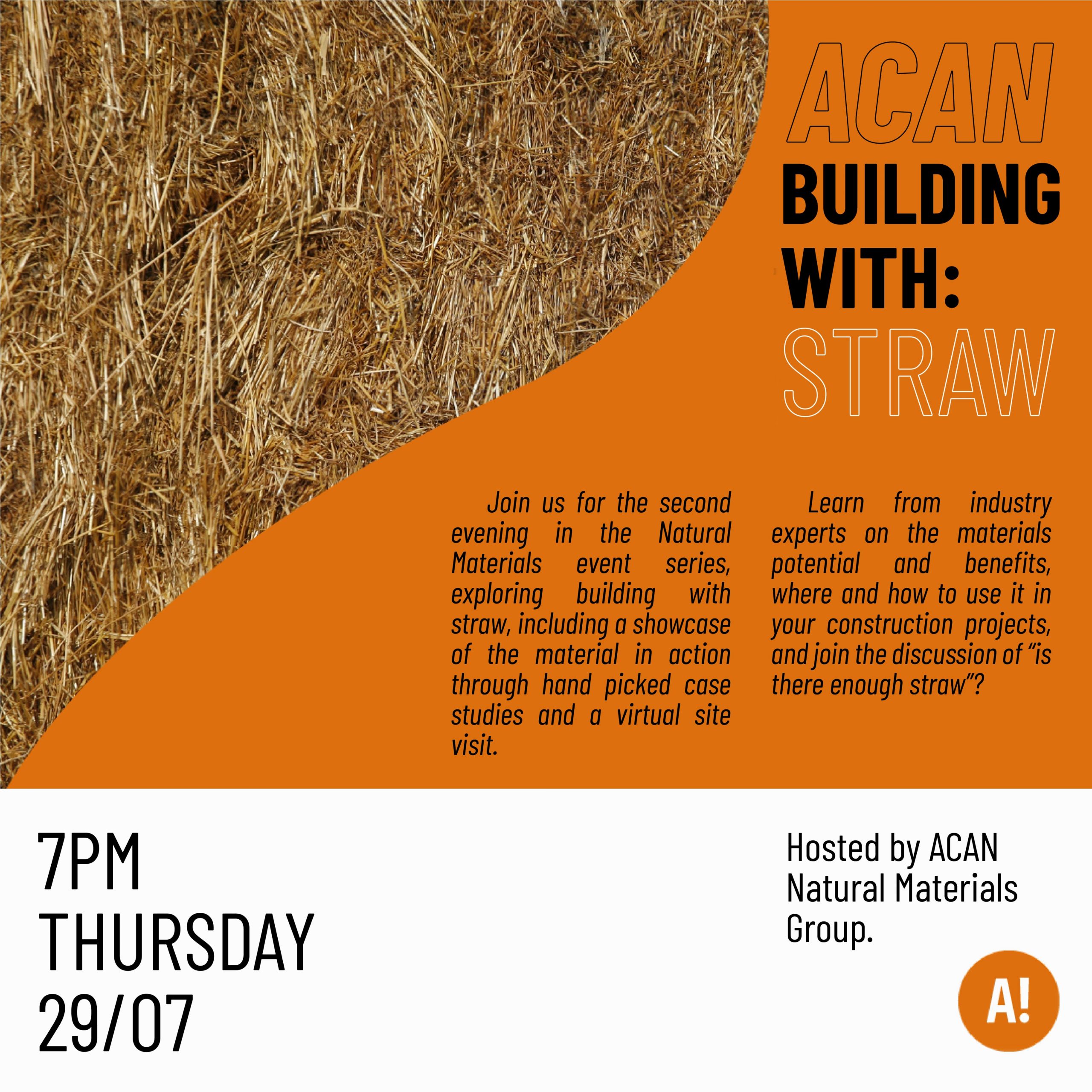 ACAN’s Natural Materials Masterclass: Straw